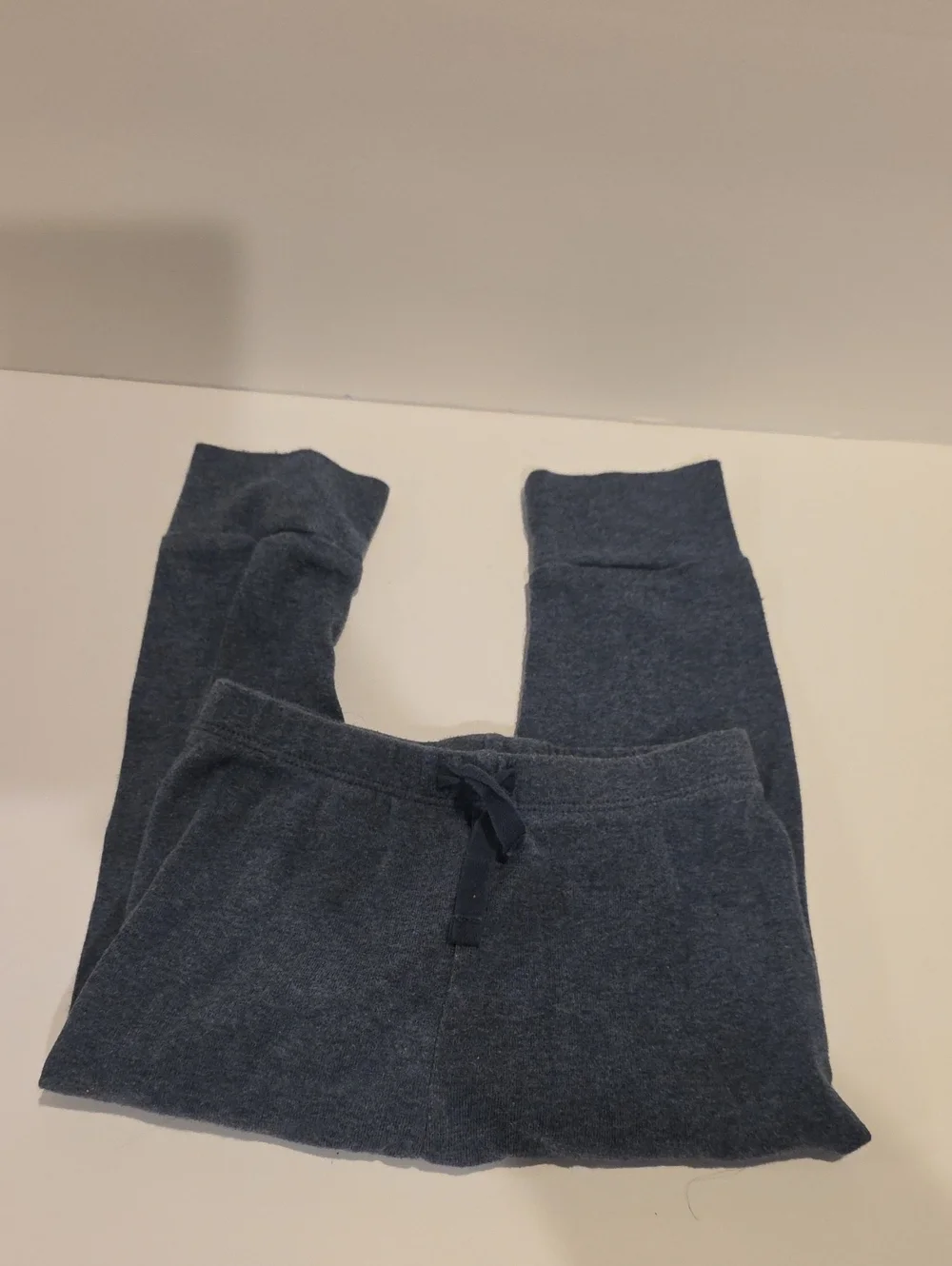 Baby Gap Size 18- 24 Months Kids Cozy Blue Knit Jogger Pants 100% Cotton